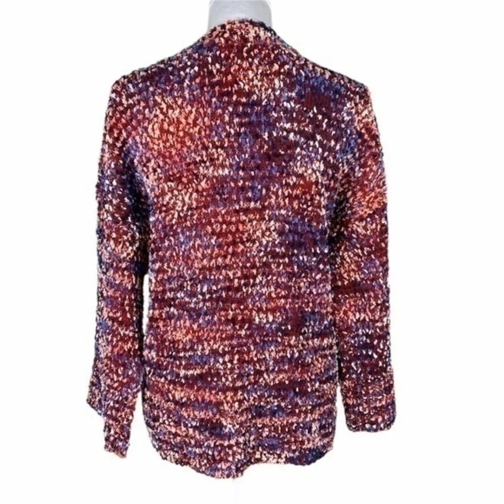 NWT Andrew Marc New York Button Down Multicolor Textured Cardigan Sweater Size M
